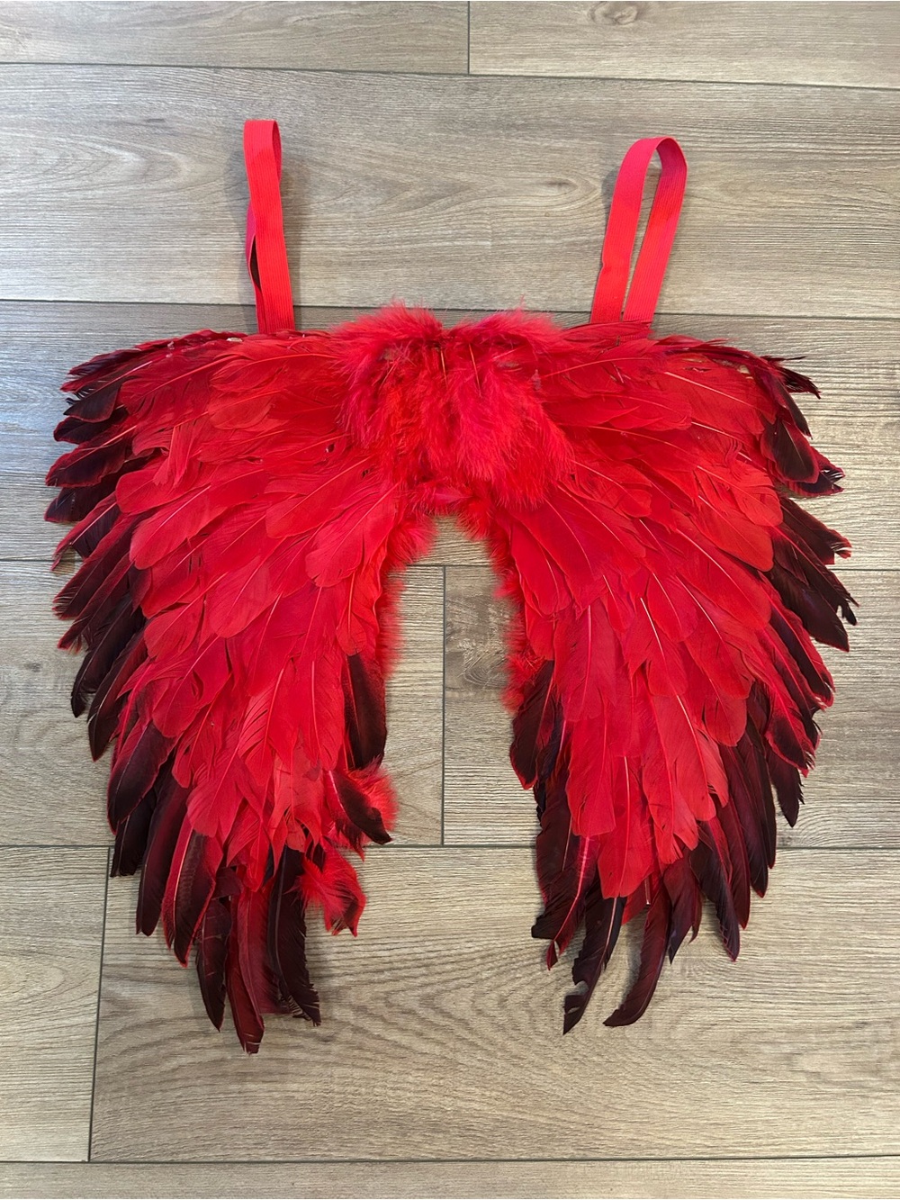 Red Feather Angel Devil Wings Costume Halloween Cosplay Photo Prop